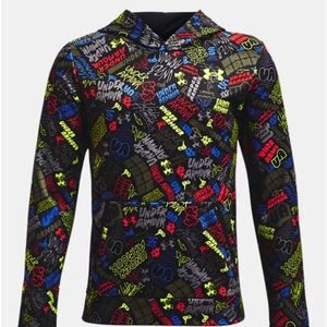 Under Armour Fleece Scribble Hoodie Sweatshirt YL